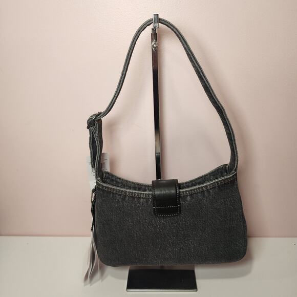 NWT Coach CAK45 Eliza Shoulder Bag In Signature Denim Washed Grey - Picture 3 of 8